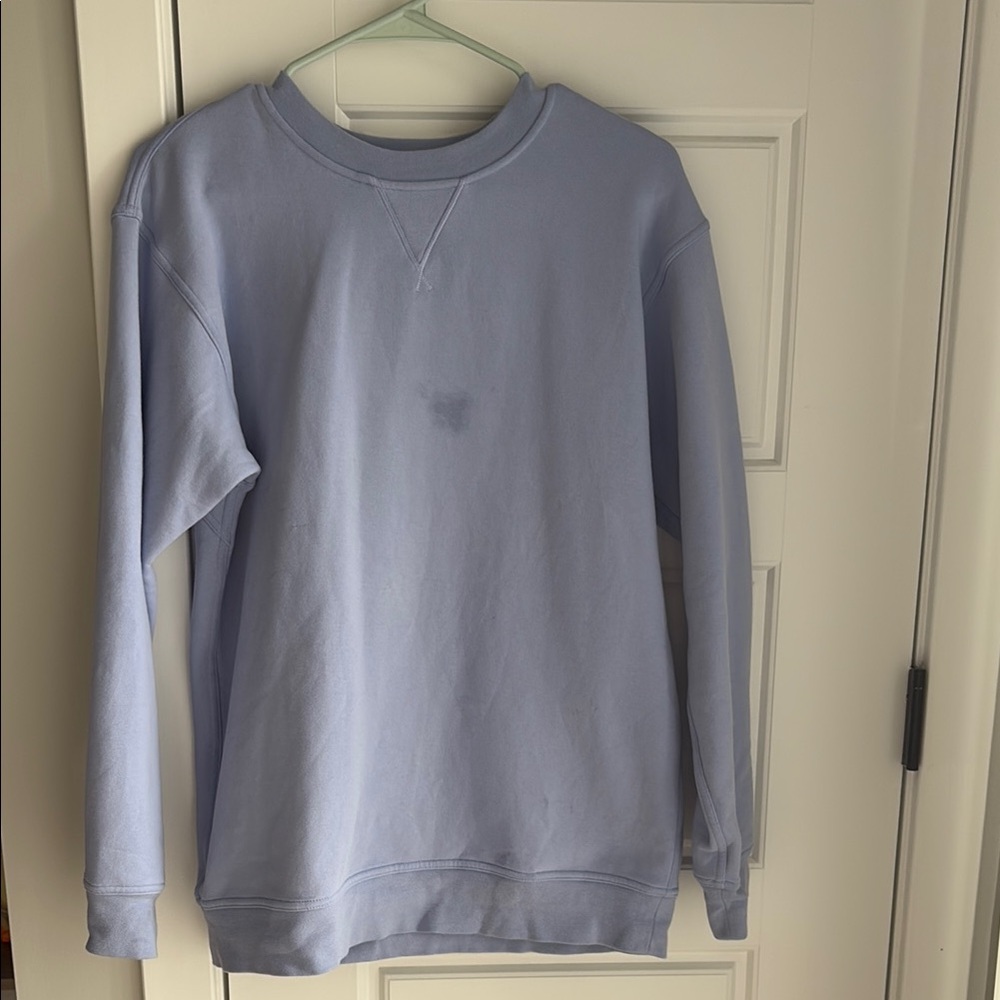 All Yours Fleece Lined Crew-periwinkle